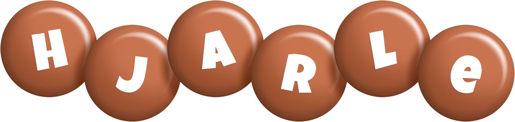Hjarle candy-brown logo