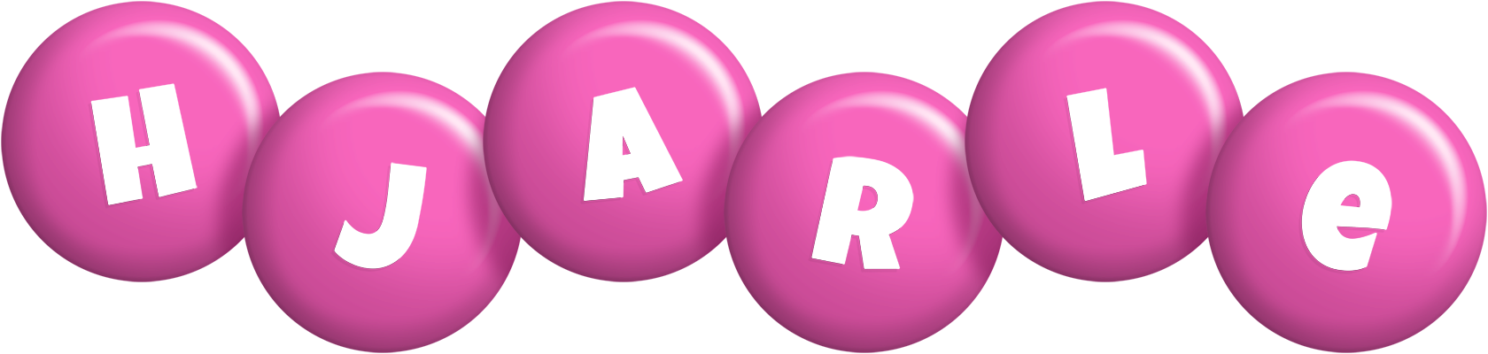 Hjarle candy-pink logo
