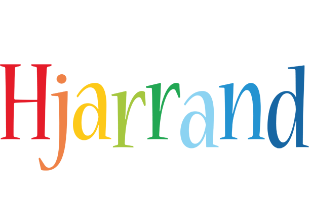 Hjarrand birthday logo