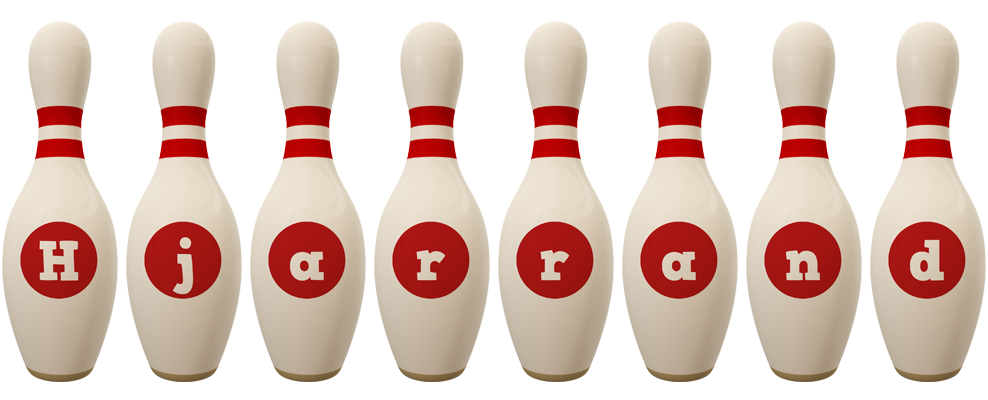 Hjarrand bowling-pin logo