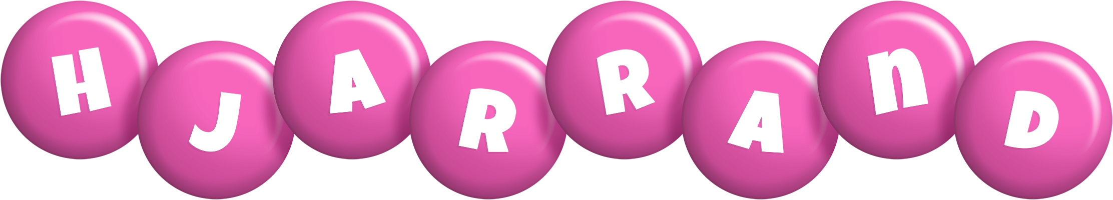 Hjarrand candy-pink logo