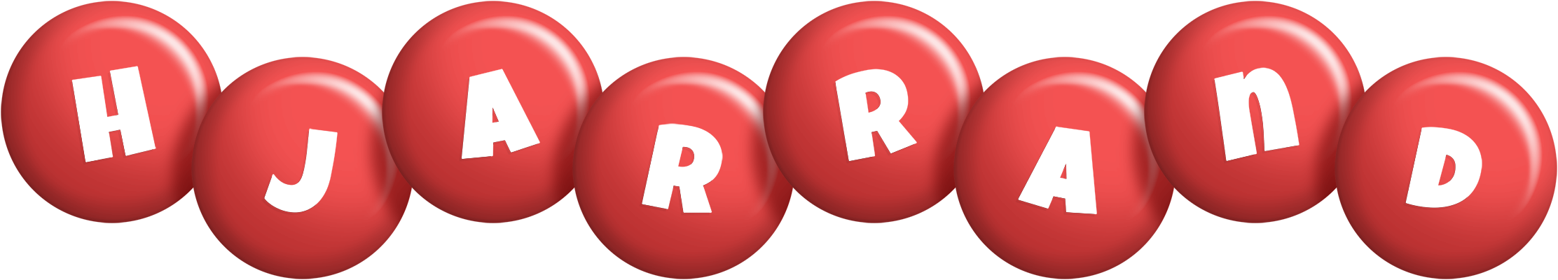 Hjarrand candy-red logo