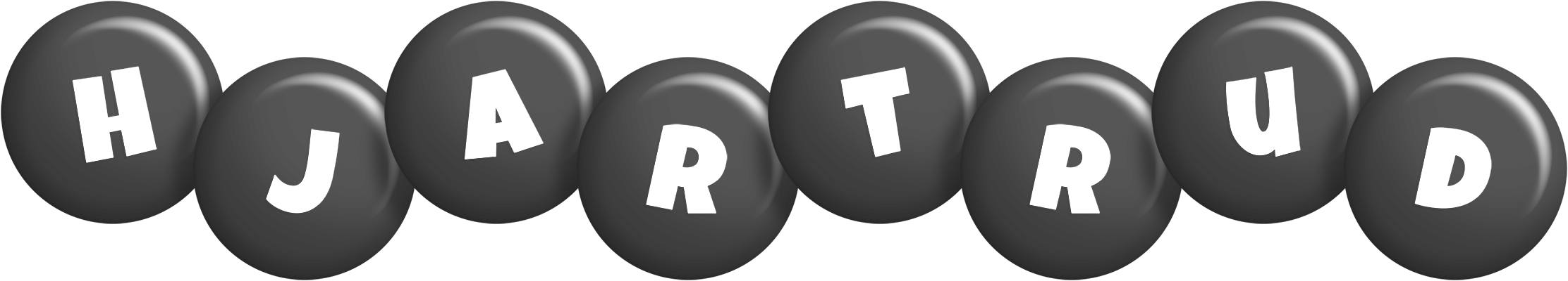 Hjartrud candy-black logo