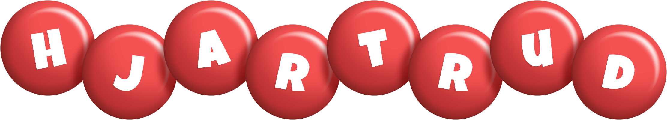Hjartrud candy-red logo