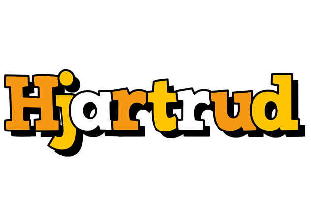 Hjartrud cartoon logo