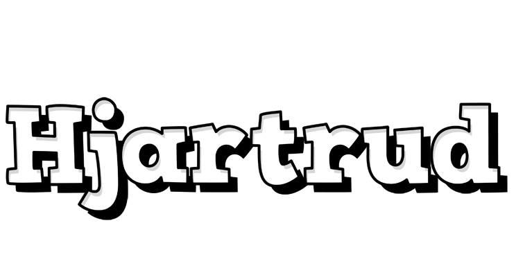 Hjartrud snowing logo