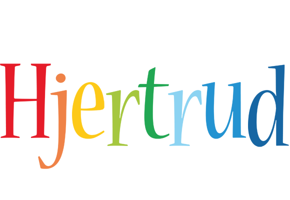 Hjertrud birthday logo
