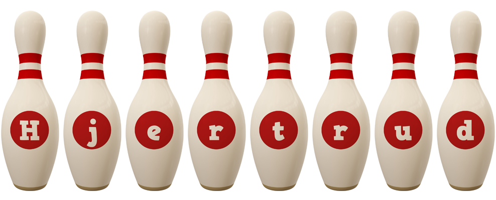 Hjertrud bowling-pin logo
