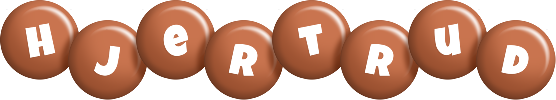 Hjertrud candy-brown logo
