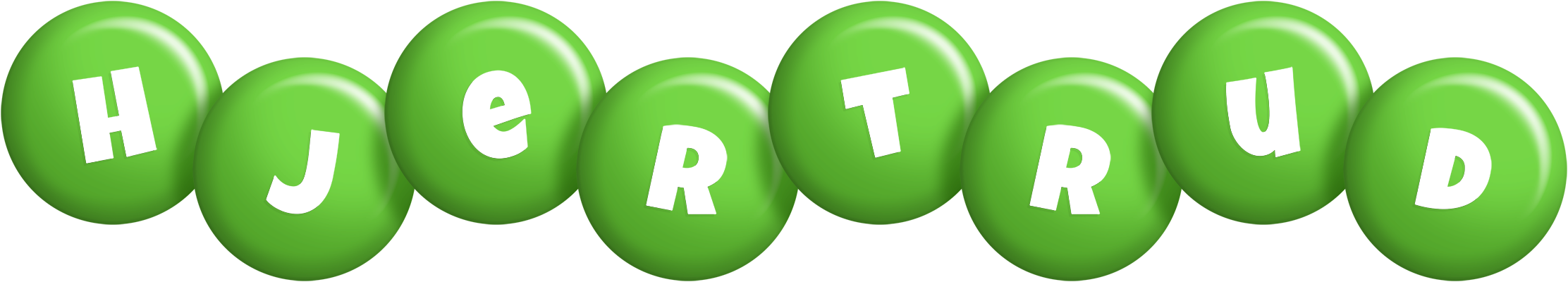 Hjertrud candy-green logo