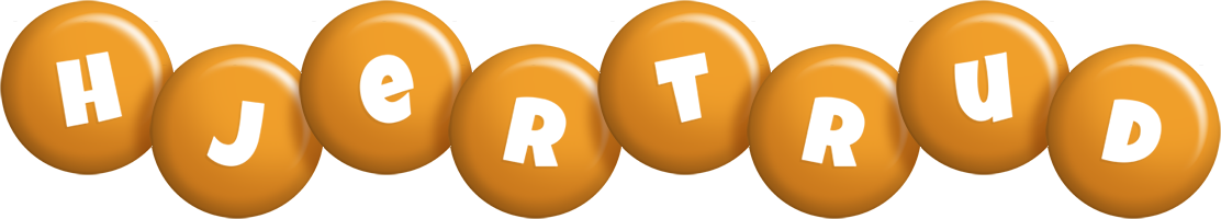 Hjertrud candy-orange logo