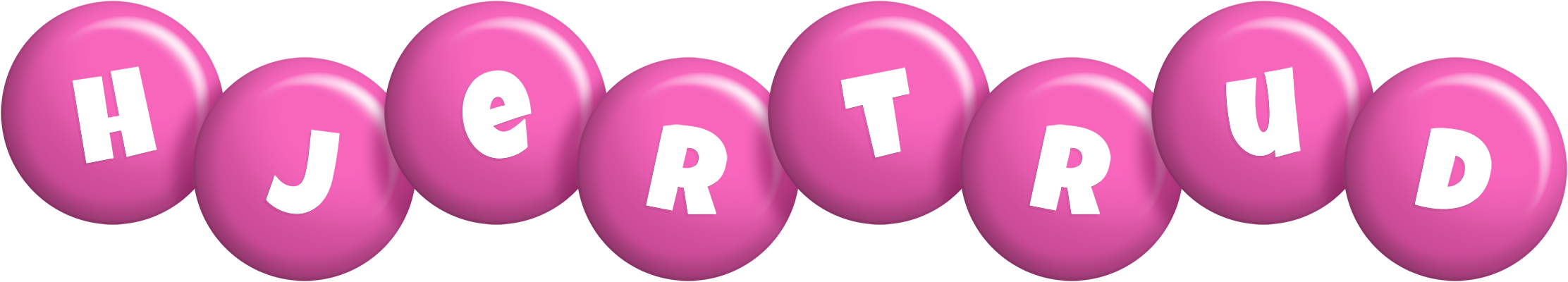 Hjertrud candy-pink logo