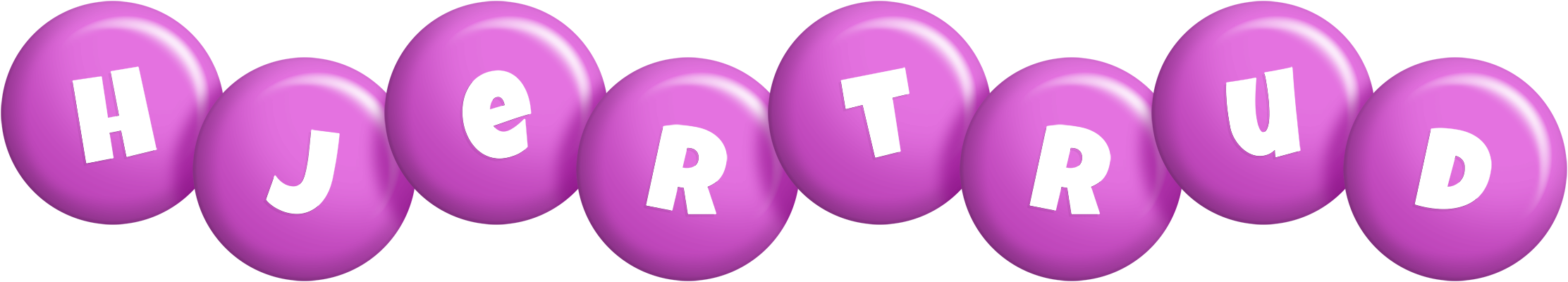 Hjertrud candy-purple logo