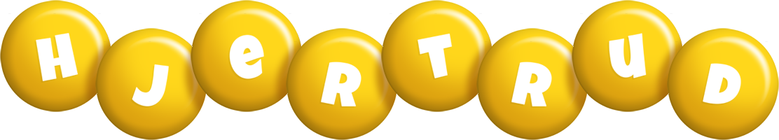 Hjertrud candy-yellow logo