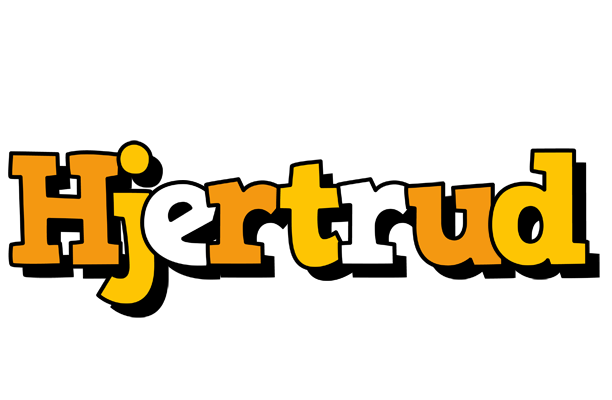 Hjertrud cartoon logo