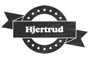 Hjertrud grunge logo