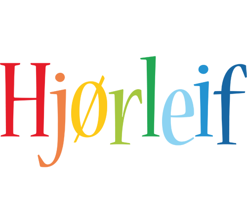 Hjørleif birthday logo