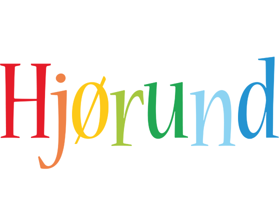 Hjørund birthday logo