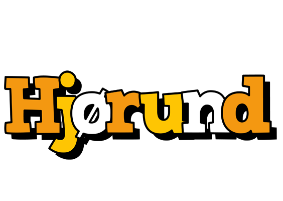 Hjørund cartoon logo