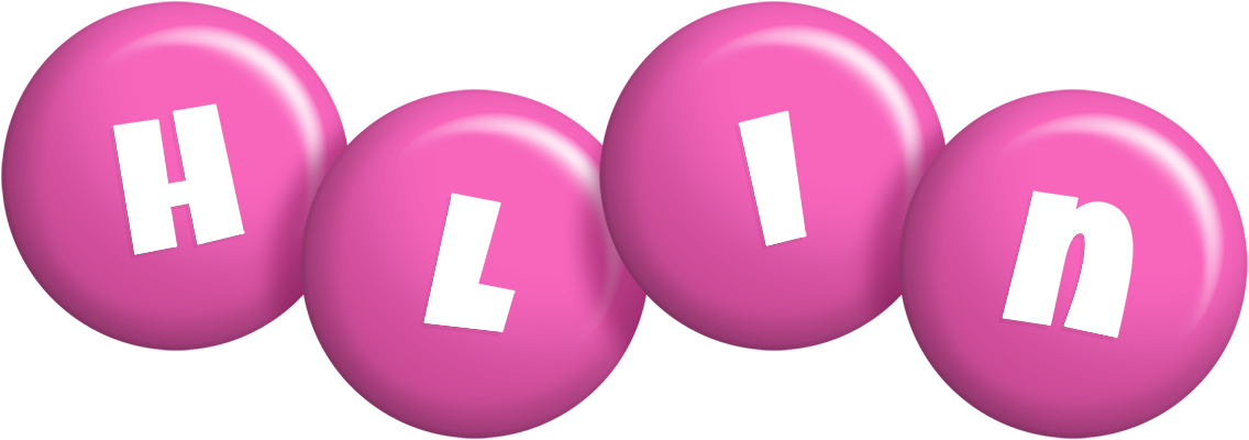 Hlin candy-pink logo