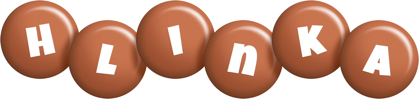 Hlinka candy-brown logo