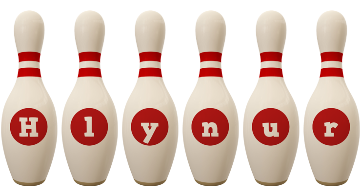 Hlynur bowling-pin logo