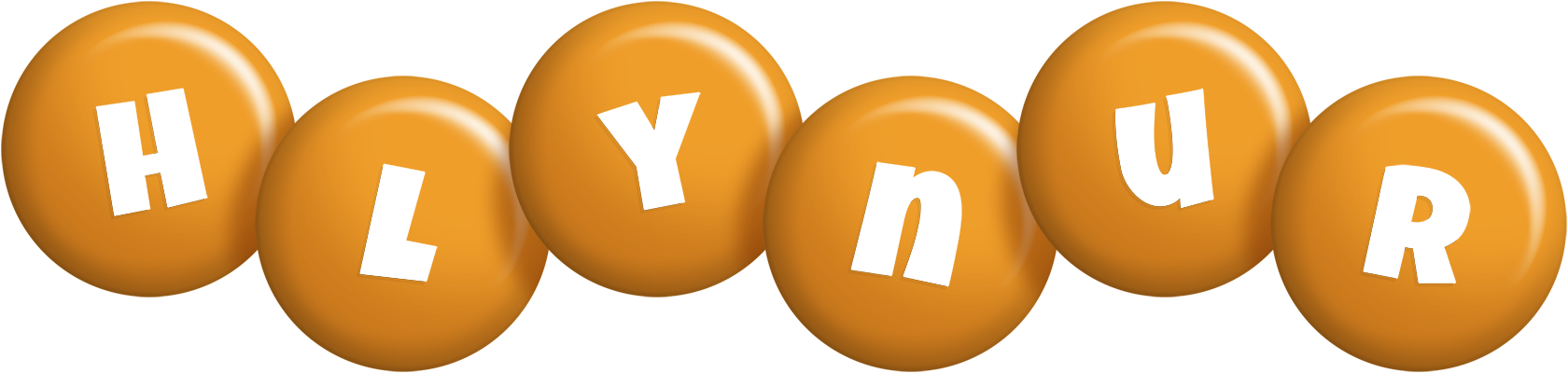 Hlynur candy-orange logo