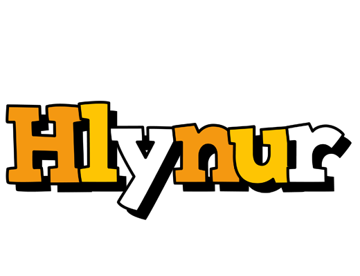 Hlynur cartoon logo