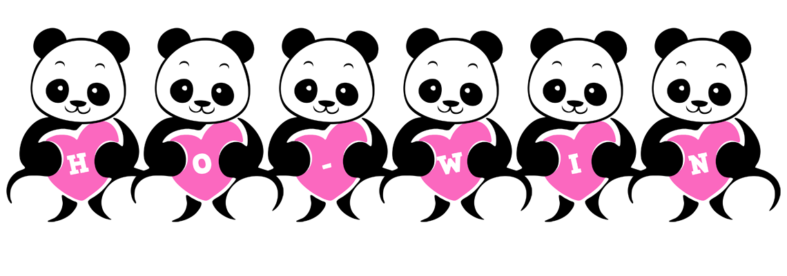 Ho-Win love-panda logo