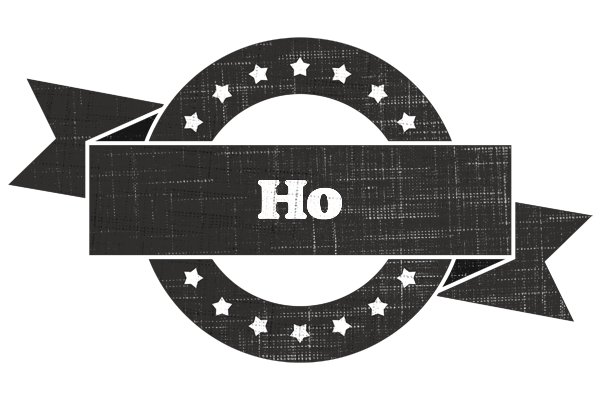 Ho grunge logo