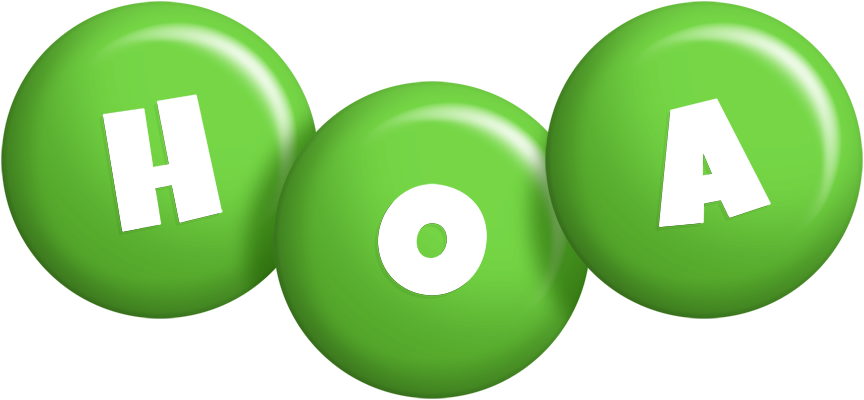 Hoa candy-green logo