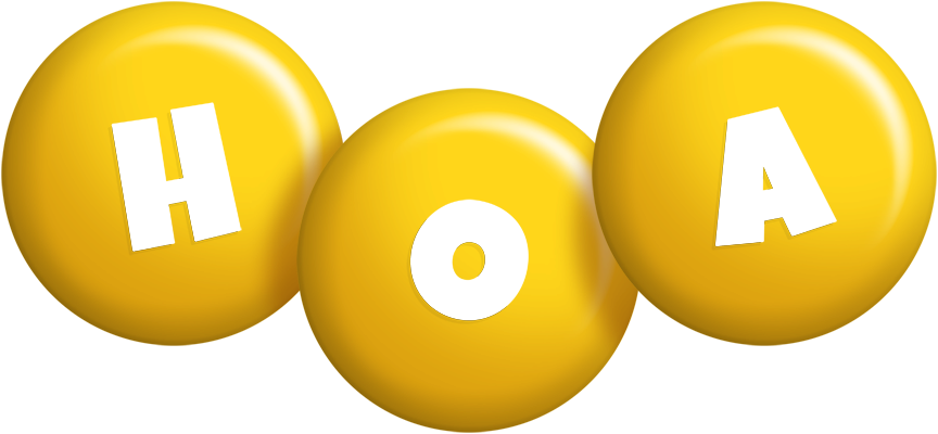 Hoa candy-yellow logo