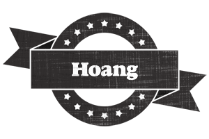 Hoang grunge logo