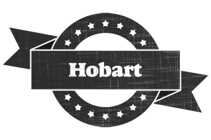 Hobart grunge logo