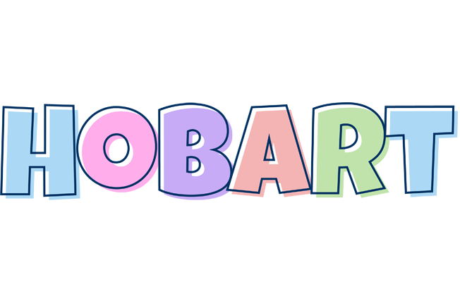 Hobart pastel logo
