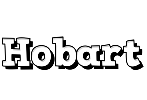 Hobart snowing logo