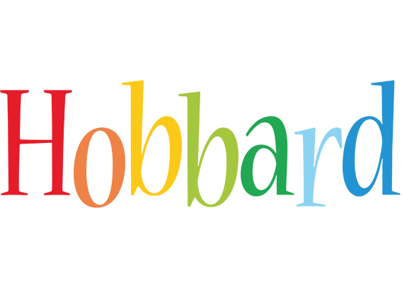 Hobbard birthday logo
