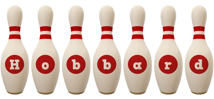 Hobbard bowling-pin logo