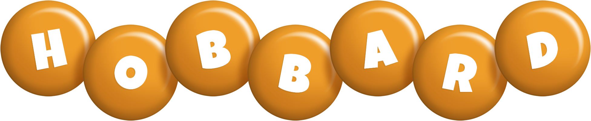 Hobbard candy-orange logo