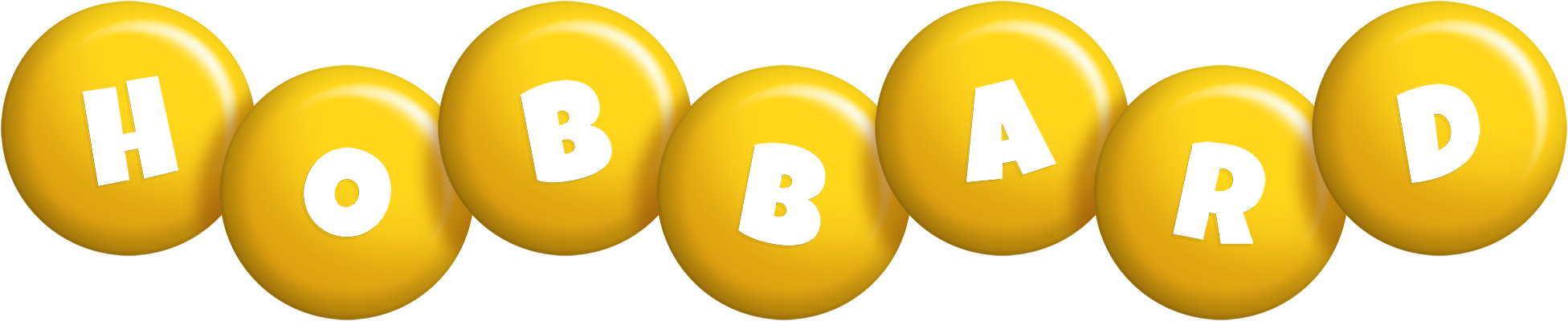 Hobbard candy-yellow logo