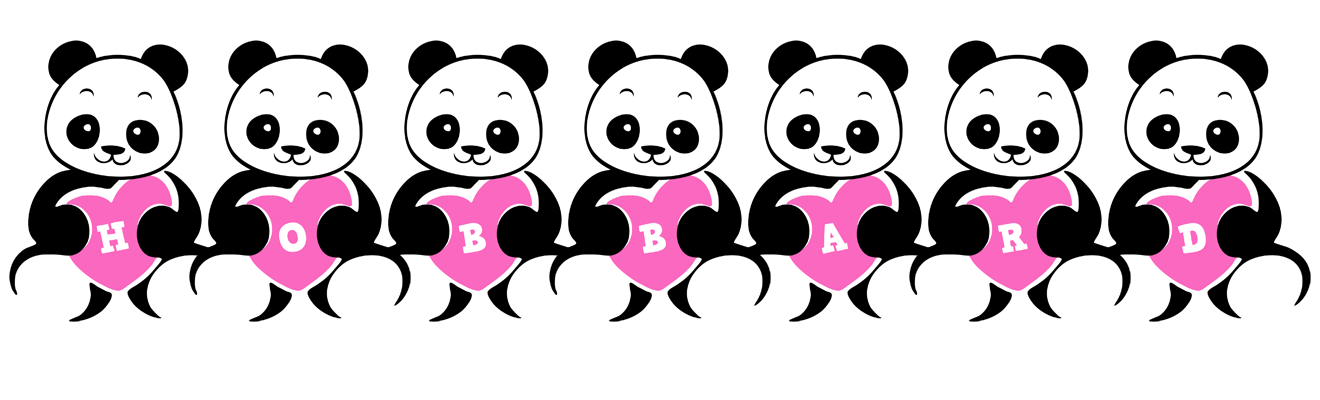Hobbard love-panda logo