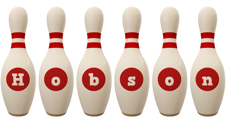 Hobson bowling-pin logo