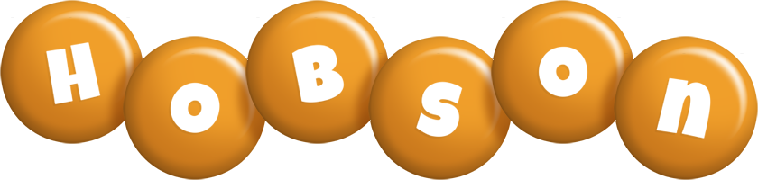 Hobson candy-orange logo