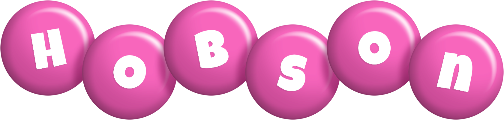 Hobson candy-pink logo