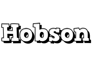 Hobson snowing logo