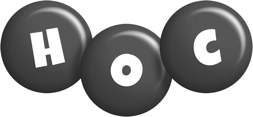 Hoc candy-black logo