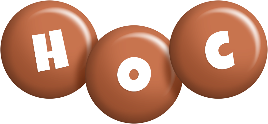 Hoc candy-brown logo