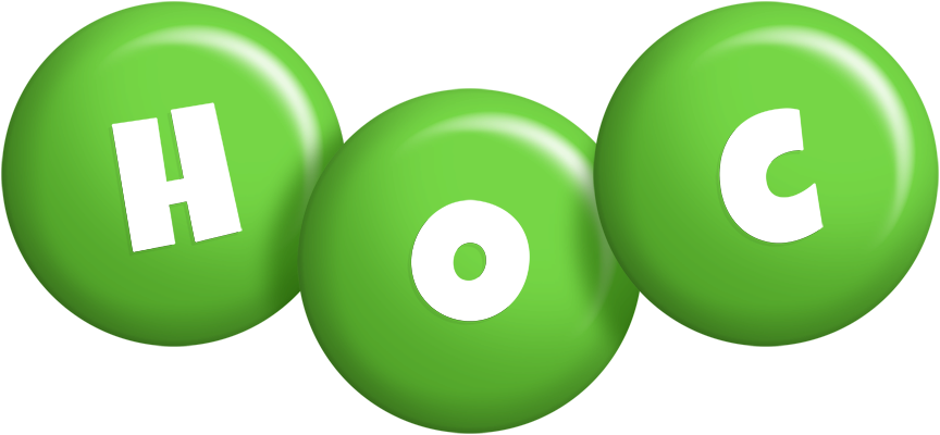 Hoc candy-green logo