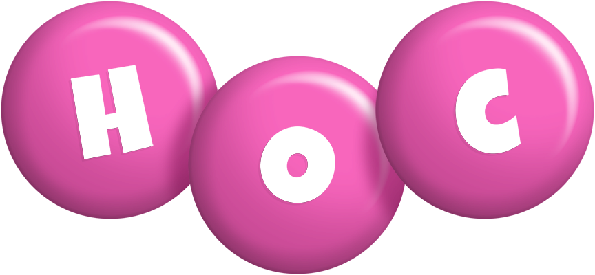 Hoc candy-pink logo