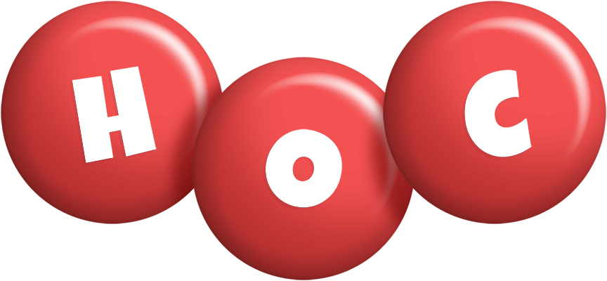 Hoc candy-red logo